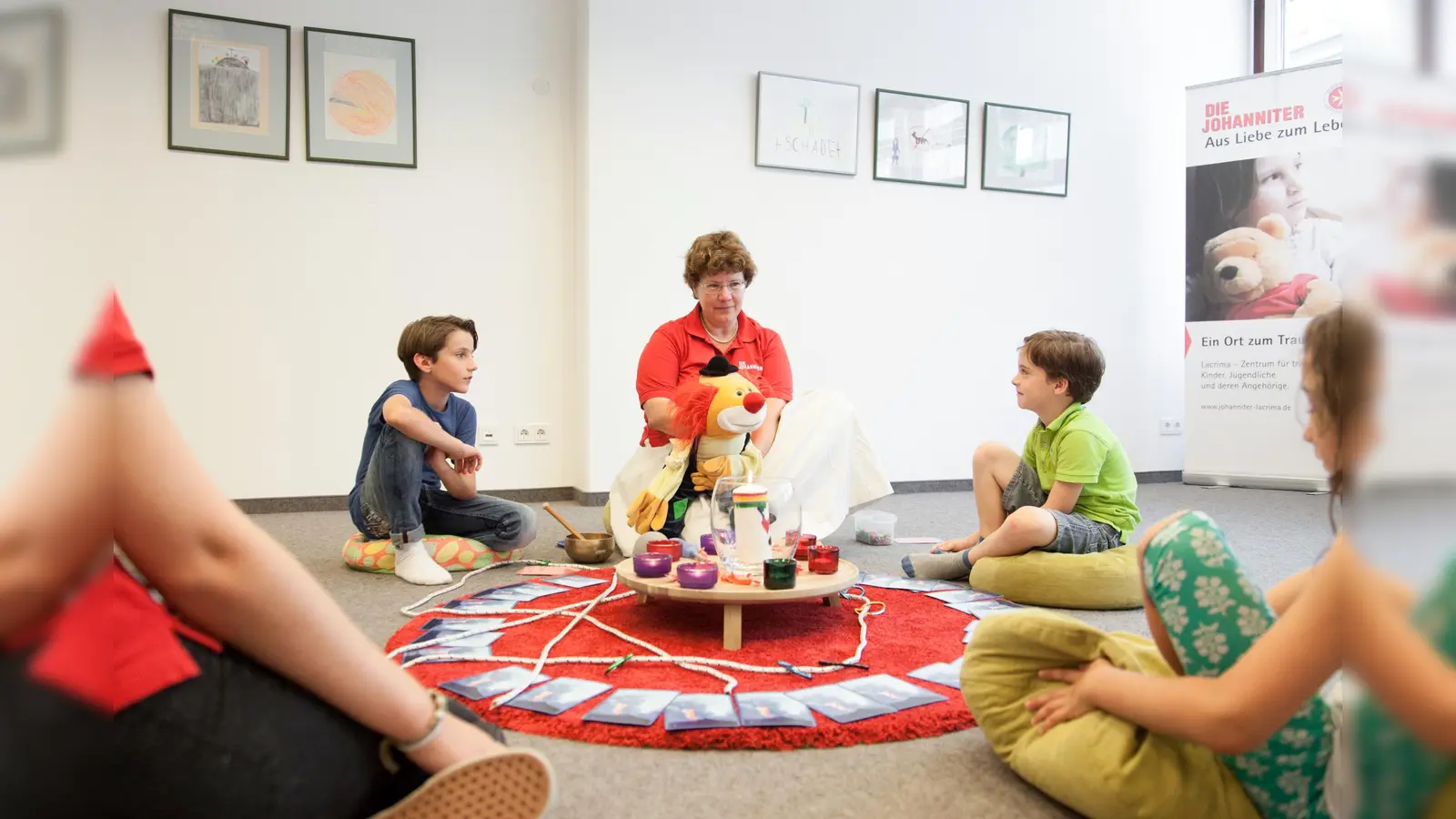 Im Trauerzentrum Lacrima treffen sich Kinder und Jugendliche im Alter von sechs bis 16 Jahren. (Foto: Johanniter)