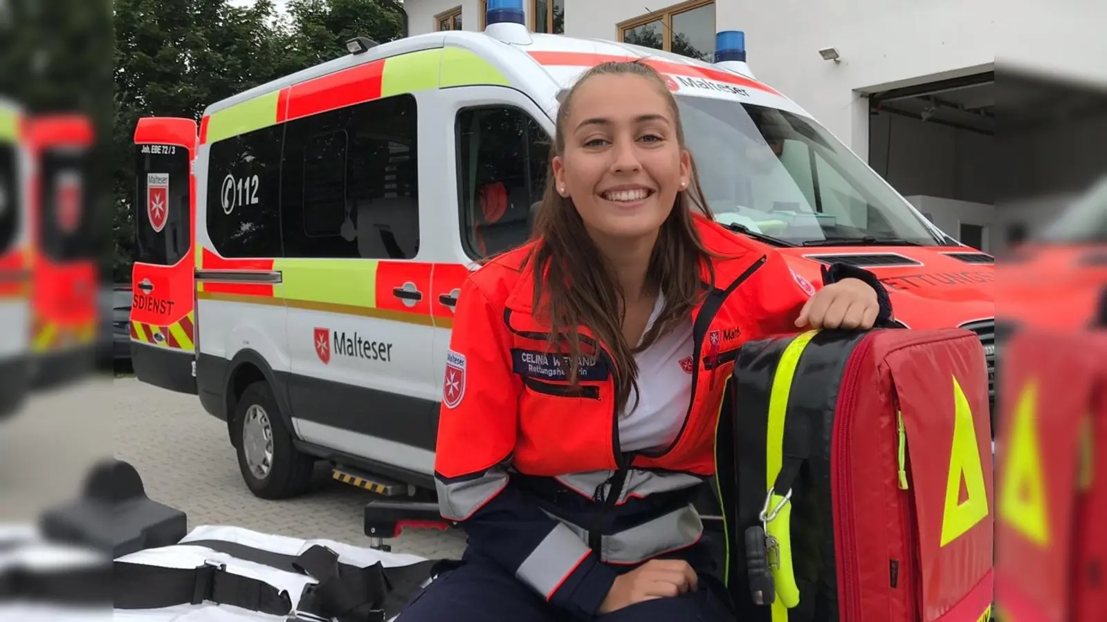 Celina macht gerade einen abwechslungsreichen Bundesfreiwilligendienst im Malteser Krankentransport in Markt Schwaben – für den Herbst ist der Platz noch frei. (Foto: Malteser)