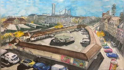 Die Sortieranlage des Großmarkts hat Lisa Böll hier festgehalten. (Foto: Lisa Böll)