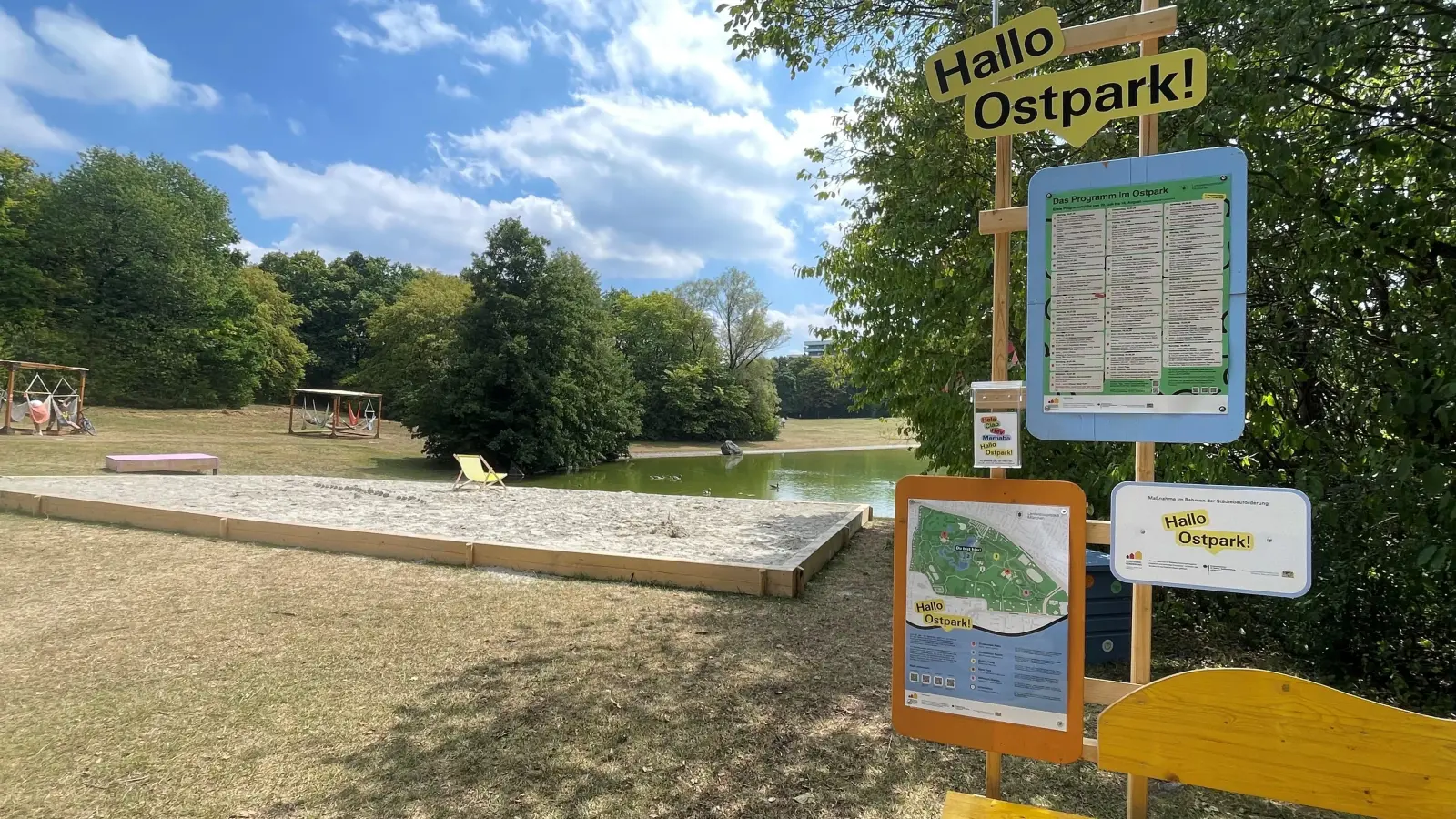 Im Ostpark werden derzeit noch jede Menge Gratis-Kurse und Mitmach-Aktionen angeboten. (Foto: hw)