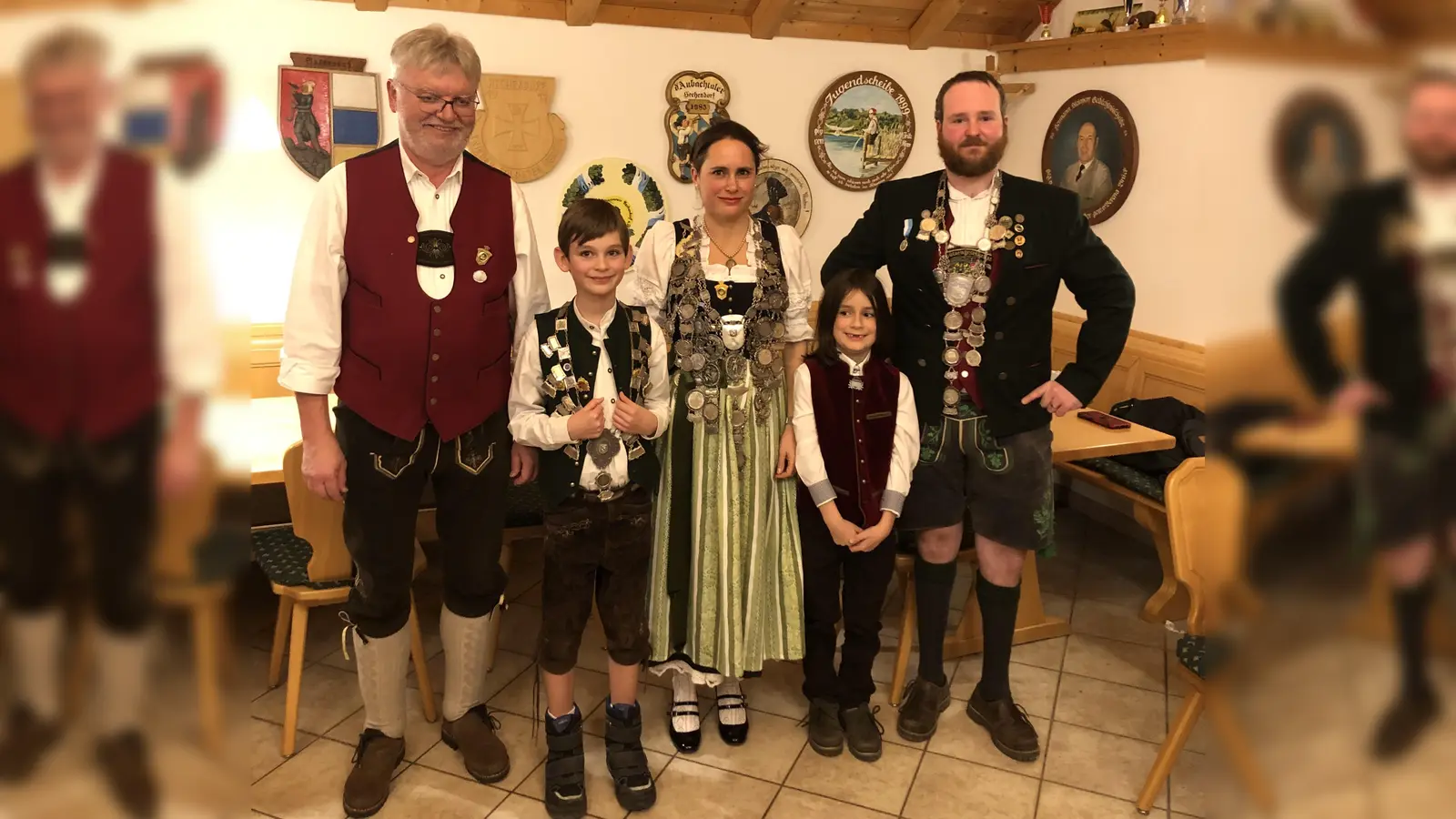 Robert Willeitner, Quin Preuss, Julia und Paul Appel und Michael Schneider (von links). (Foto: SG)