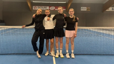 v.l. Sofie Cueto, Livia Pätzold, Hanna Huth, Annabelle Zweck, können stolz auf ihre Leistung sein. (Foto: Zweck)