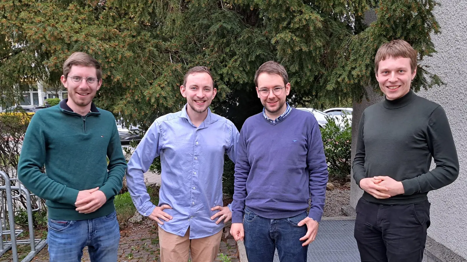 Der neugewählte Vorstand der Jungen Union Karlsfeld (von links): Paul Offenbeck (Schriftführer), Max Berchtenbreiter (Ortsvorsitzender), Andreas Wagner (stellvertretender Ortsvorsitzender) und Dr. Matthias Nuber (Schatzmeister). (Foto: JU)