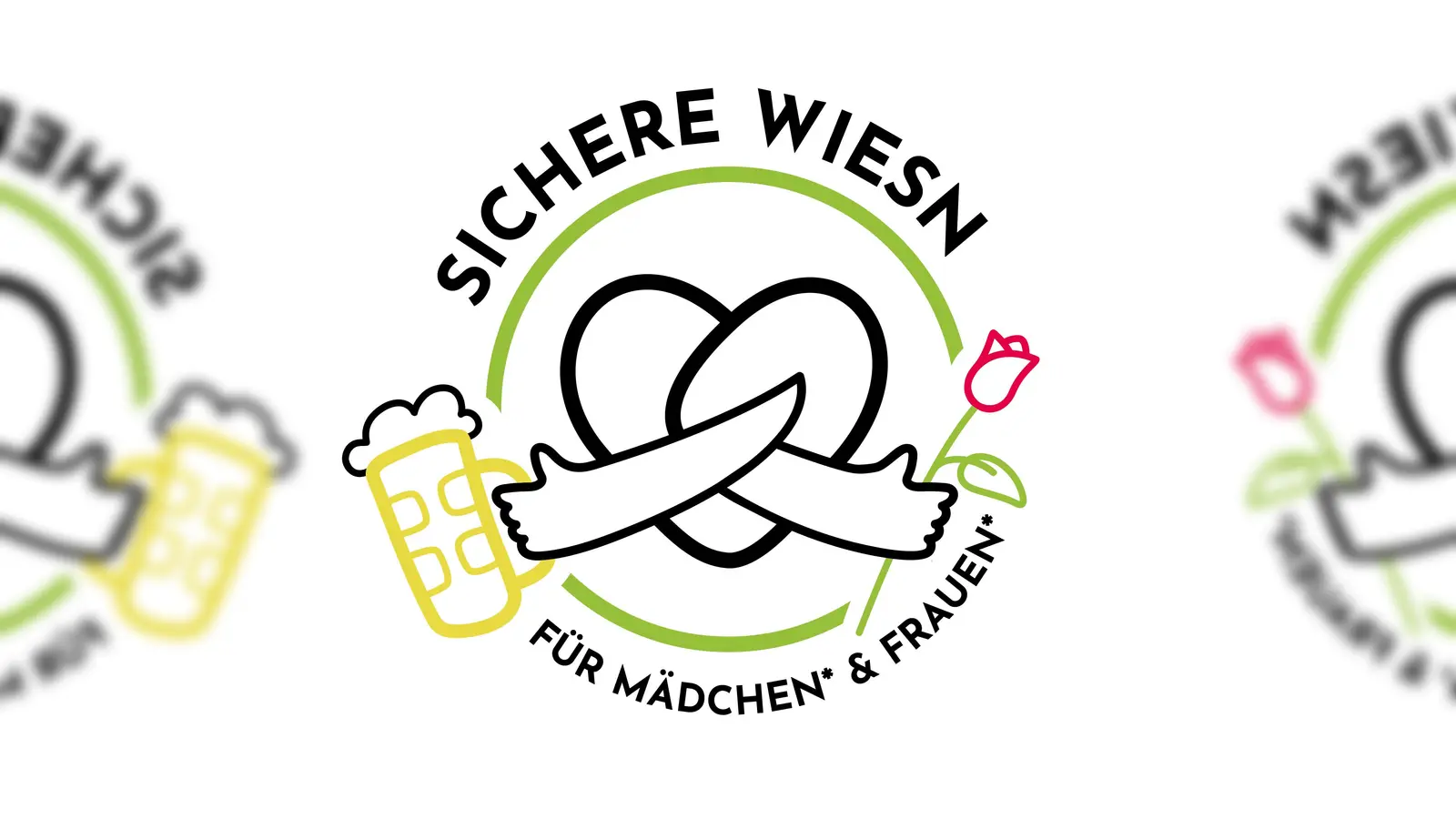 Die „Sichere Wiesn für Mädchen* und Frauen*” ist eine gemeinsame Aktion von AMYNA e.V., IMMA e.V. und der Beratungsstelle Frauen*notruf München. (Foto: Aktion Sichere Wiesn für Mädchen* und Frauen* / AMYNA e.V. )
