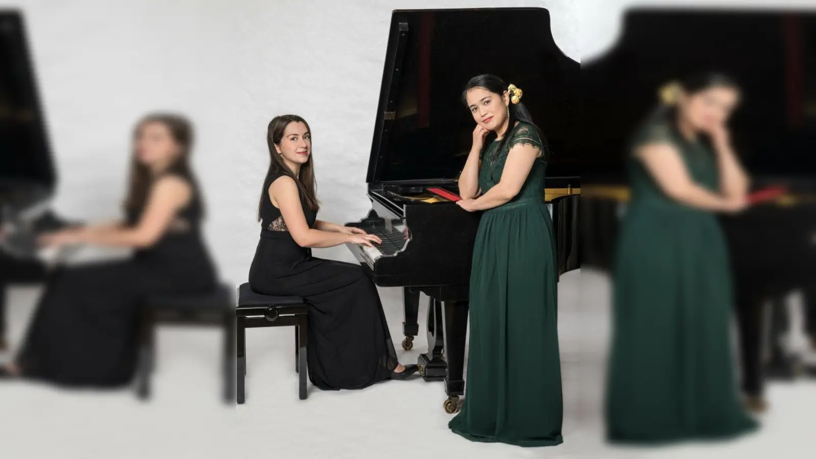 Musizieren in der Reihe „Liedersehnsucht”: Yadviga Grom und Mio Nakamune. (Foto: Peter Fischlein)