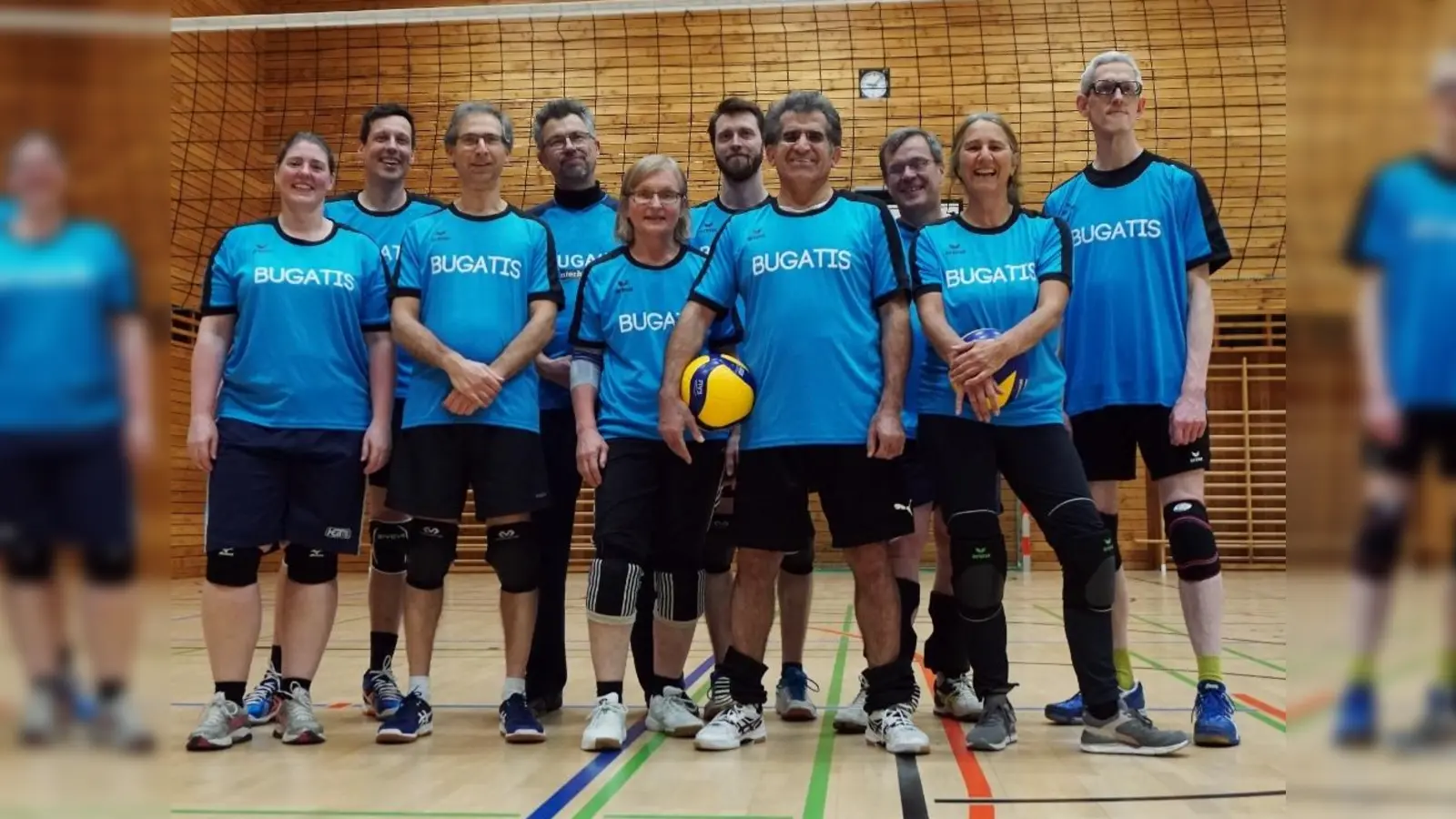 Die Volleyball-Freizeitligamannschaft BUGATIS des TV Riem-Dornach sucht neue Mitspielerinnen und Mitspieler. (Foto: Verein)