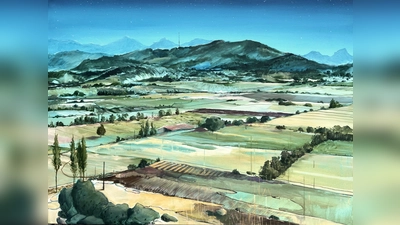 „Tag und Nacht über dem Peißenberg” lautet der Titel dieses Werkes von Daniel Schüßler. (Foto: Daniel Schüßler)