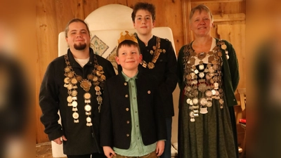 Maximilian Huber, Oskar Zeigermann, Benedikt Binder und Kathrin Förster (von links). (Foto: Benjamin Trebbin)