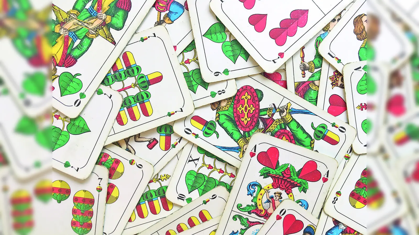 Bayerisches Blatt: Beim Schafkopfen gibt es pro Spiel insgesamt 120 Punkte zu holen. (Foto: lsc)