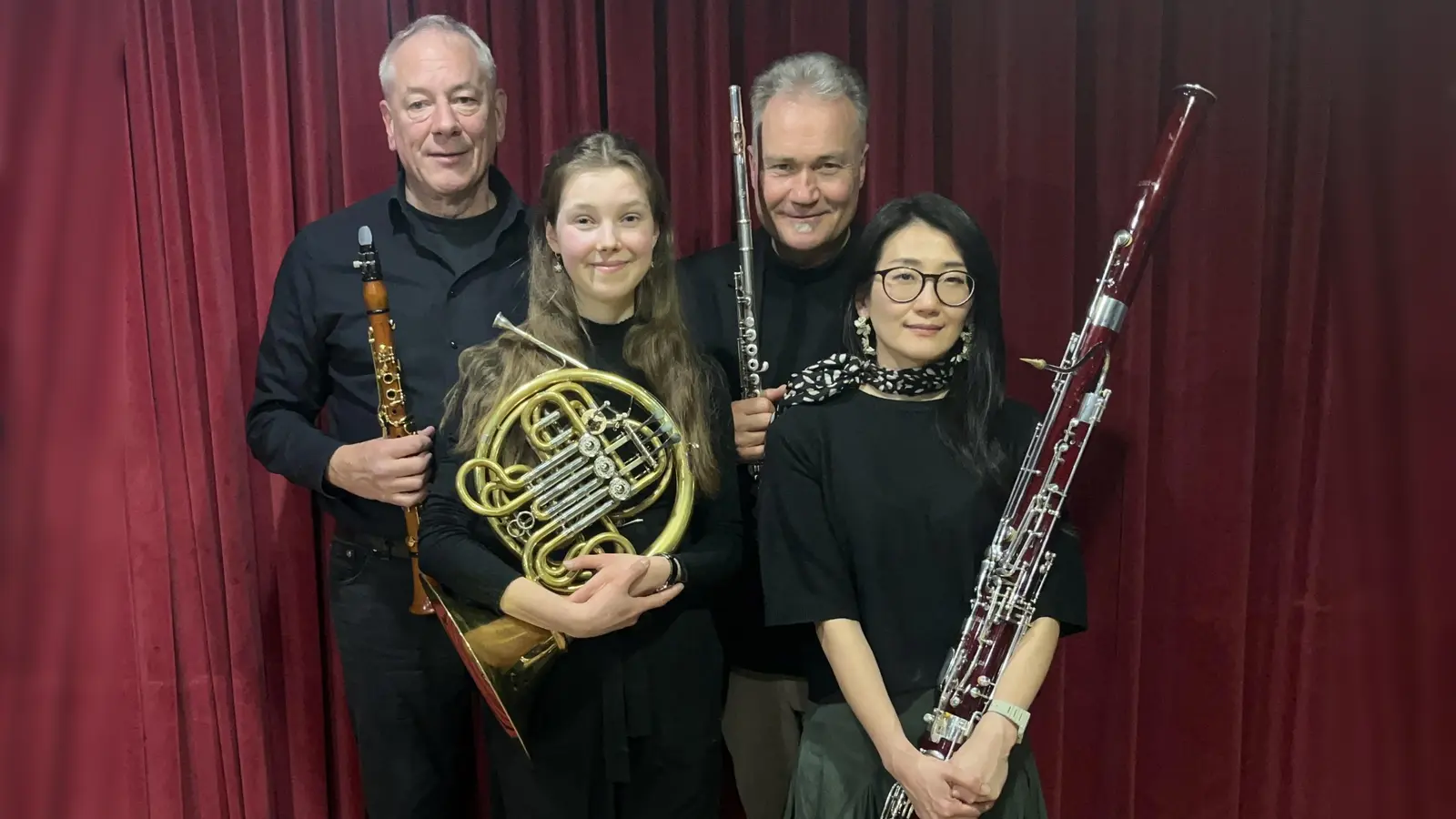 Das Bläserquartett spielt Werke von Rossini, Jadin, Eler, Catel und Gambaro. (Foto: Hans Blume)