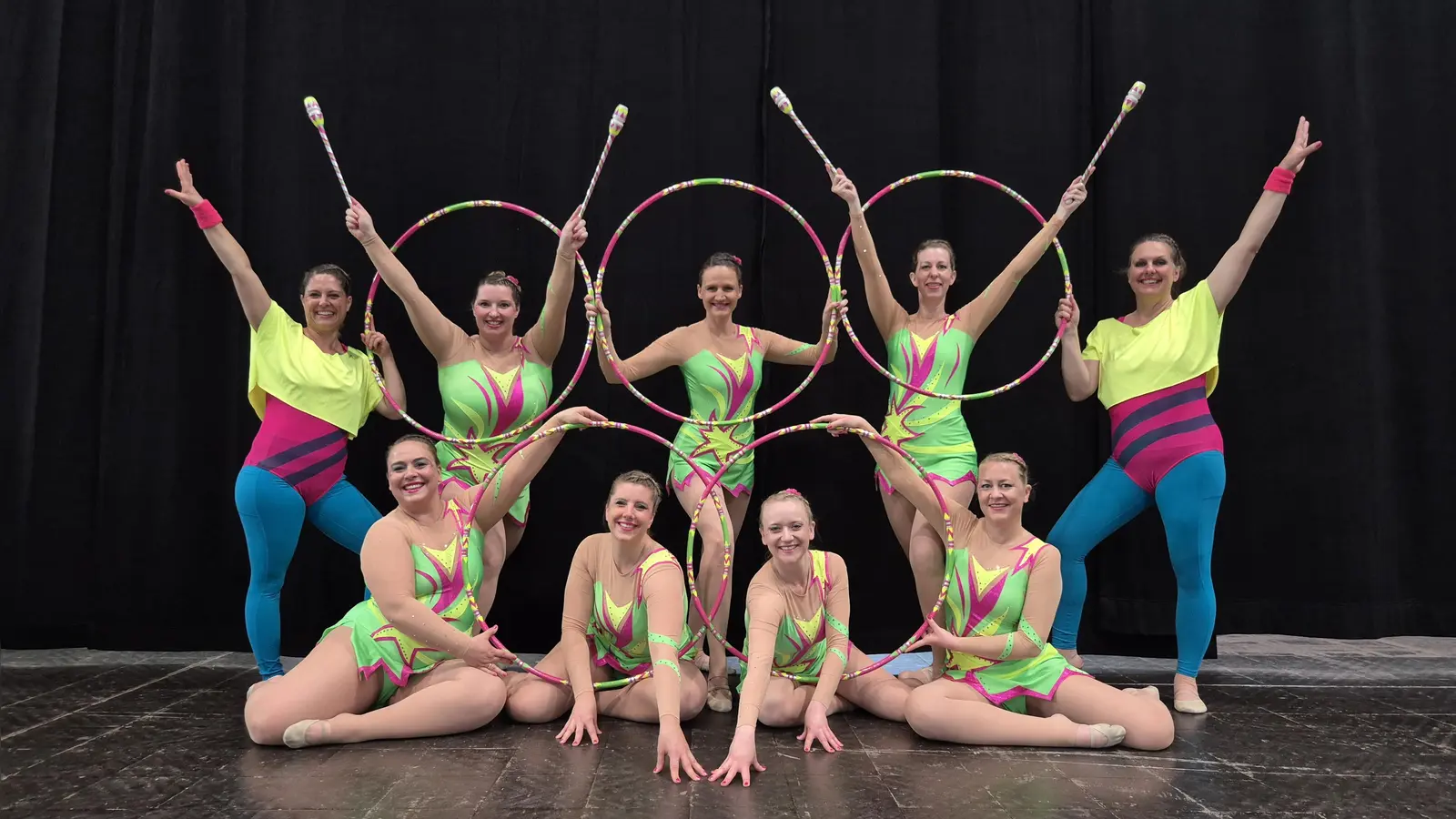 Die Gruppe Attitude sahnte beim Turnfest gleich mehrere Medaillen ab. (Foto: MTV Berg)