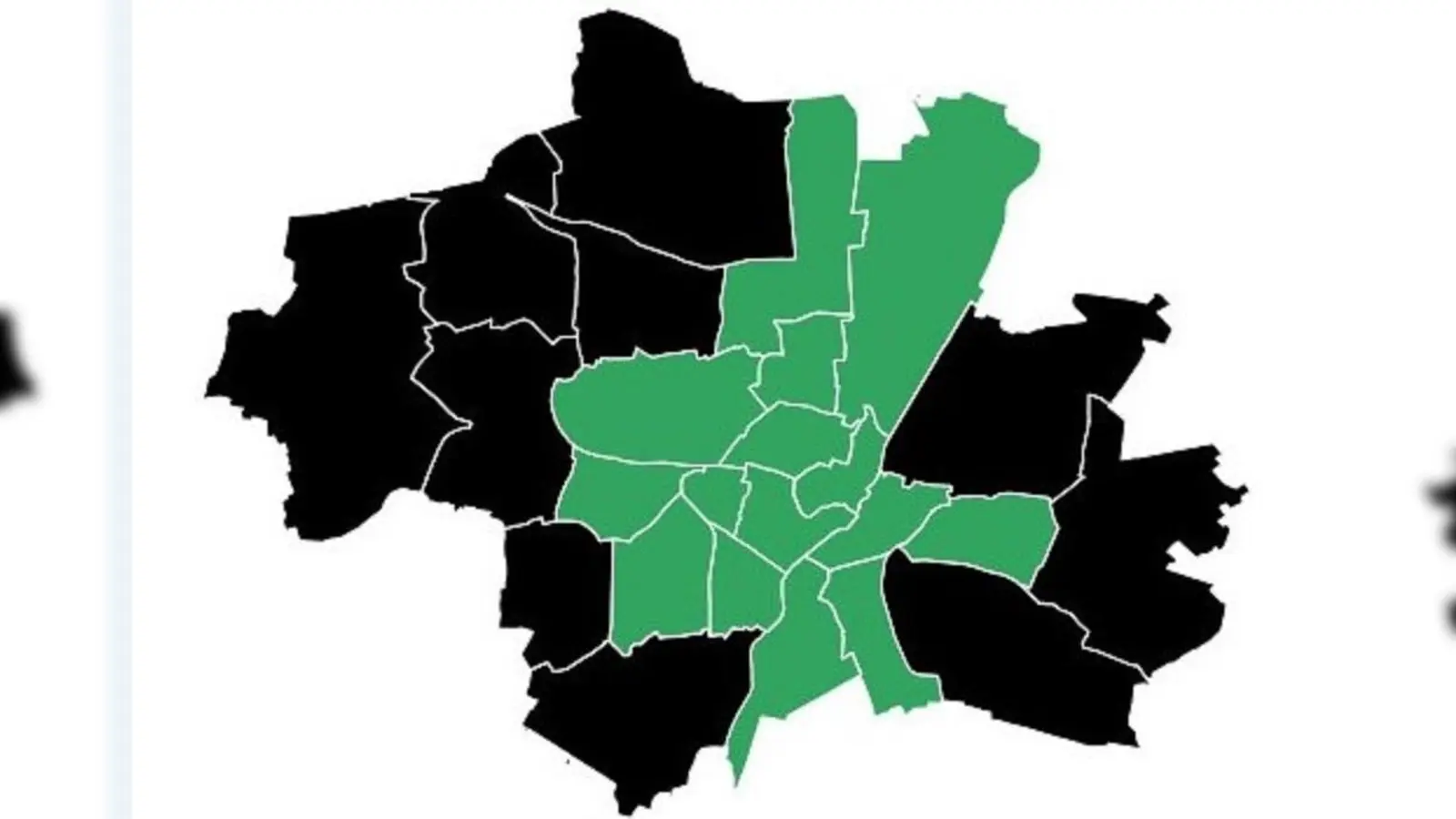 In den drei zentral gelegenen Stadtbezirken, Altstadt-Lehel, Maxvorstadt und Schwabing-West stellen die Grünen die stärkste Fraktion im Bezirksausschuss. Zweitstärkste Fraktion ist jeweils die CSU.  (Foto: Landeshauptstadt München)