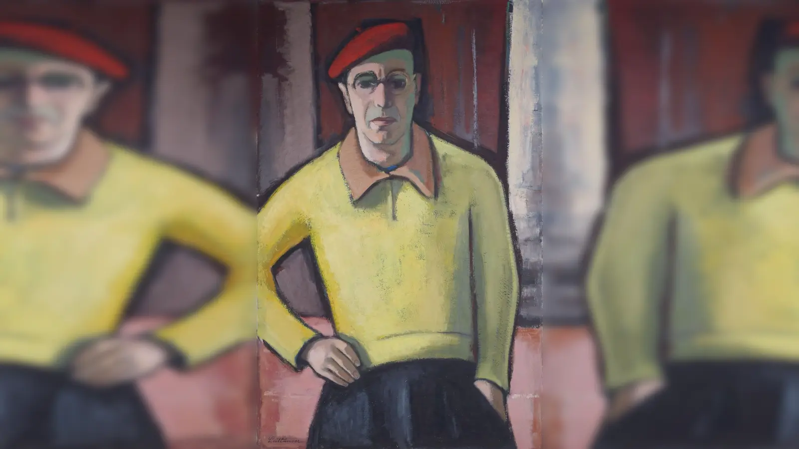 Alfred Leithäuser, Selbstbildnis, 1951/52. (Foto: Kunstsammlung der Gemeinde Gauting)