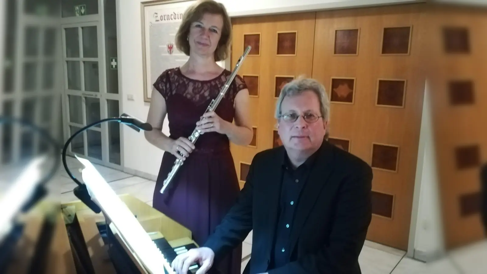 Die Soloflötistin des Gärtnerplatztheaters, Annette Hartig spielt mit dem Cembalisten Matthias Gerster Werke der  (Foto: Bach & More)