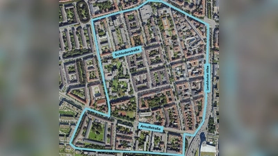 Das Klimaquartier Schluderstraße (Foto: RKU/GeoInfoWeb)