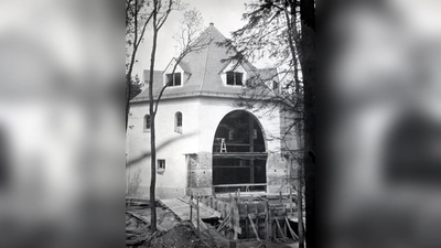 Die Waldkirche im Rohbau. (Foto: TUM Archiv)
