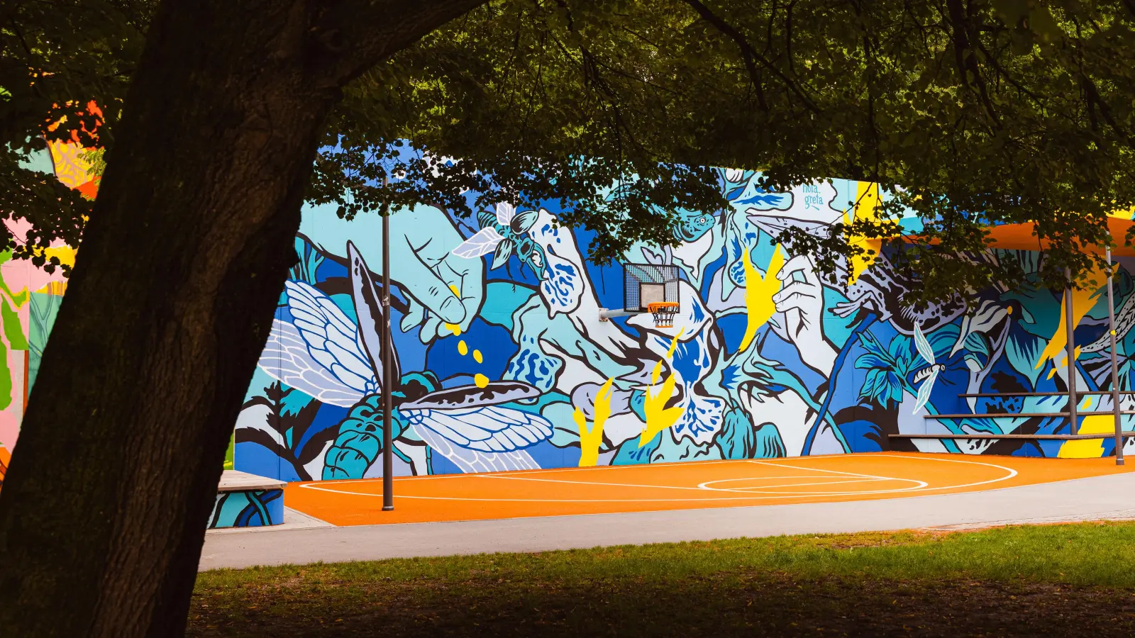 Der Titel des Werkes von Greta von Richthofen ist „Metamorphosis“. Das Motiv zeigt die Möglichkeit und die Verantwortung, die Welt mitzugestalten. (Foto: Julian Schulz)