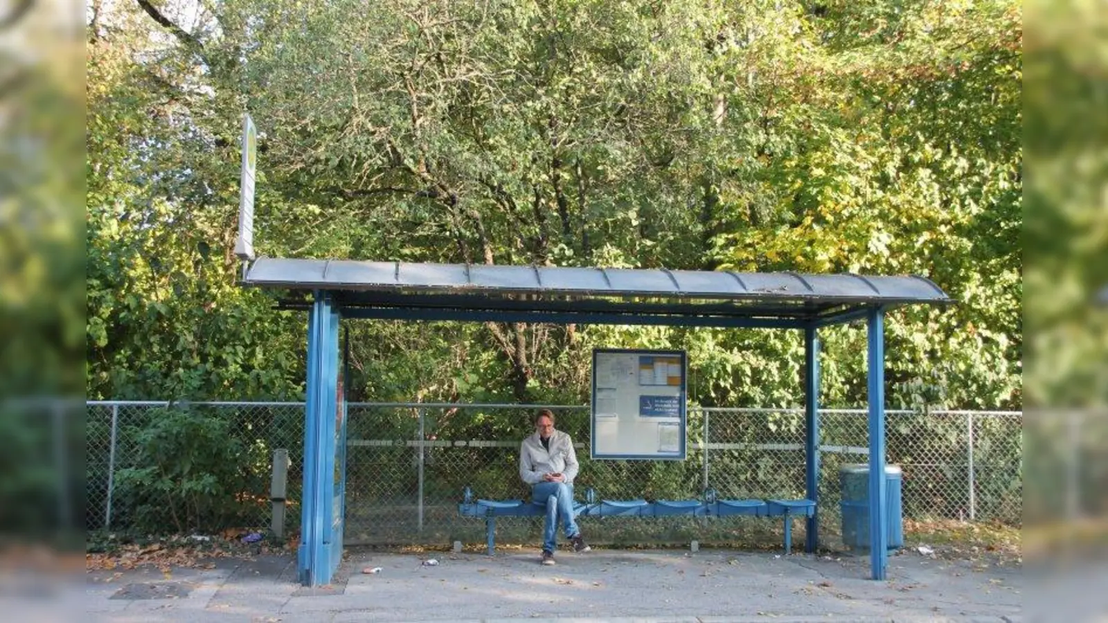 Die üblichen gebogenen Dächer der Bushaltestellen sind für eine Begrünung nicht geeignet. (Foto: bb)