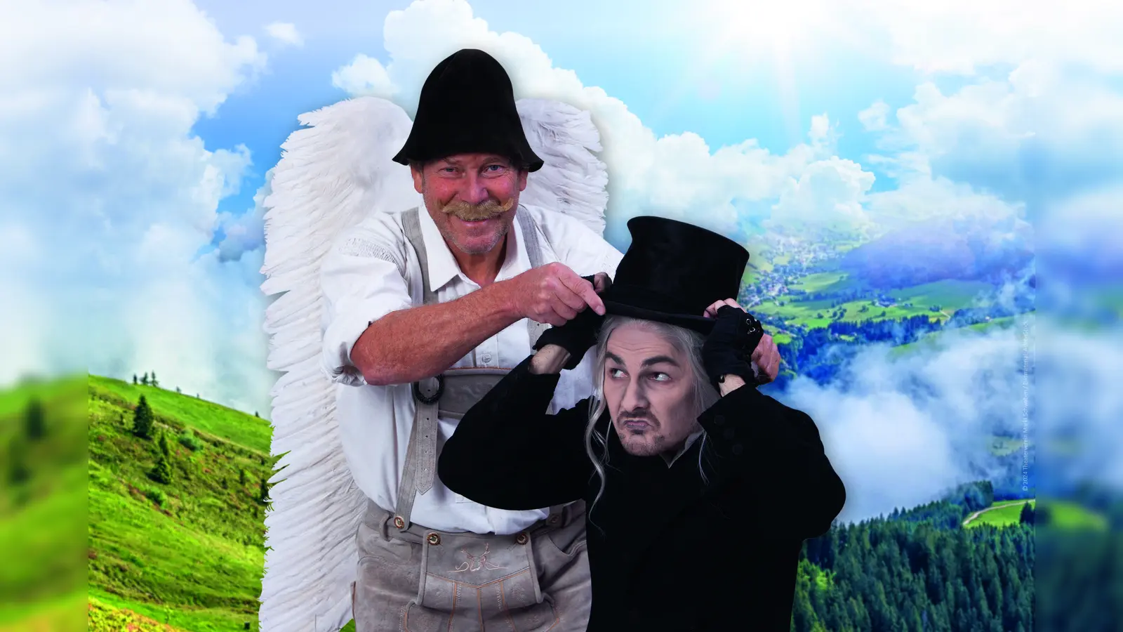 Zum Jubiläum der Weiherspiele kommen der Brandner Kaspar und der Boandlkramer wieder nach Markt Schwaben. Ab Freitag kann man Tickets kaufen. (Foto: Theaterverein)