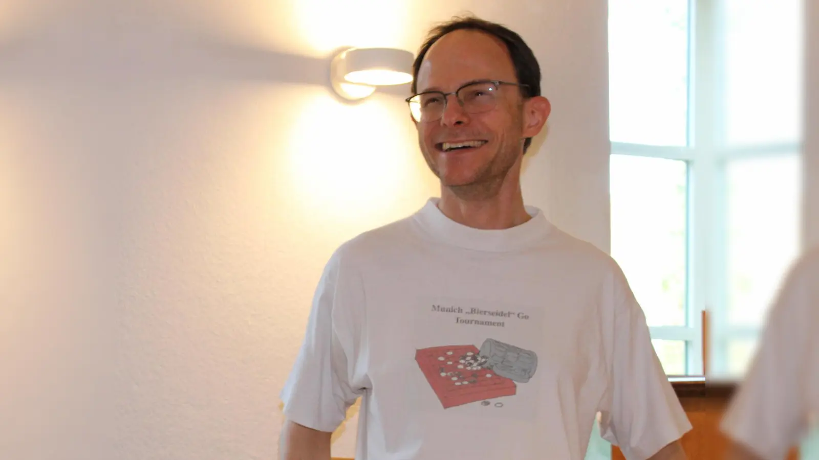 Strahlender Sieger: Gleichzeitig mit dem Bierseidel-Turnier wurde im Pelkovenschlössl auch die Bayerische Go-Meisterschaft ausgetragen. Sieger dabei wurde Jonas Finke. (Foto: Frank Bittner)
