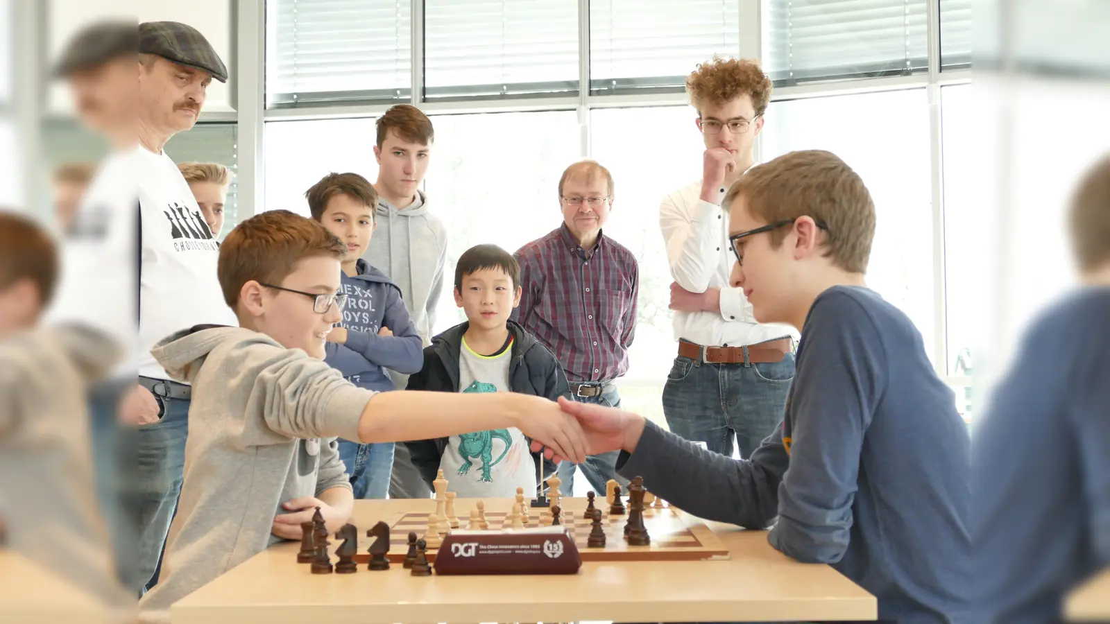 In Oberschleißheim trafen sich rund 40 Schachfreunde aus dem Raum München zum 6. Schleißheimer Schach-Scharmützel. (Foto: Ingrid Lindbüchl)