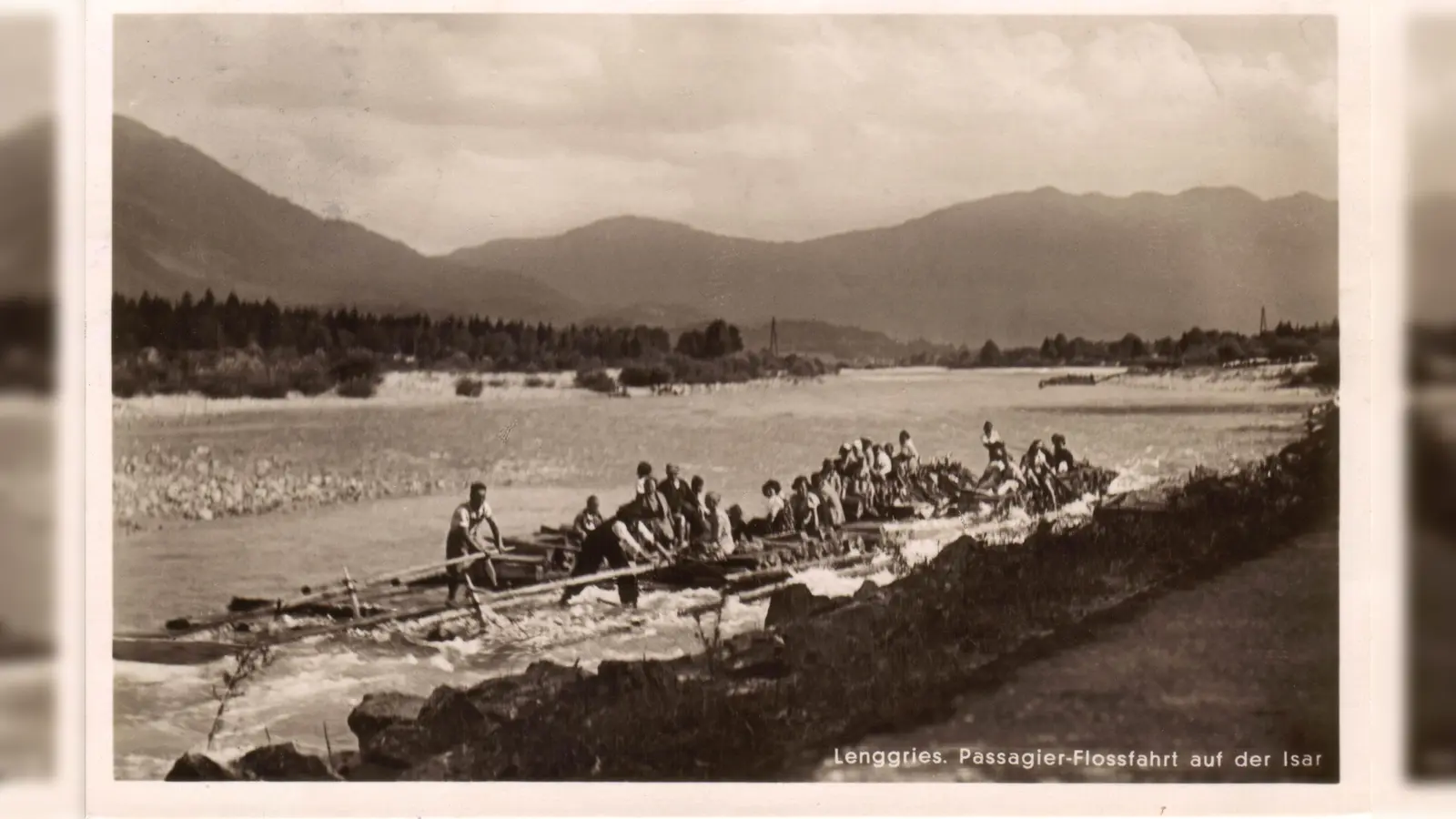 Mit Inbetriebnahme der Isartalbahn 1891 entwickelt sich eine neue Form von Ausflugsmöglichkeiten: Mit dem Zug ins Isartal und mit dem Floß zurück nach München.  (Foto: Flößer-Kulturverein)
