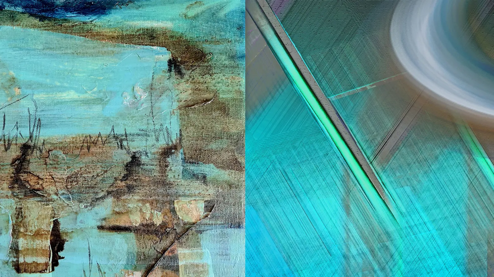 Mit der Ausstellung „face to face” werden zwei künstlerische Positionen zusammengeführt, die auf den ersten Blick sehr unterschiedlich sind. (Bild: Stadtbibliothek Bogenhausen)