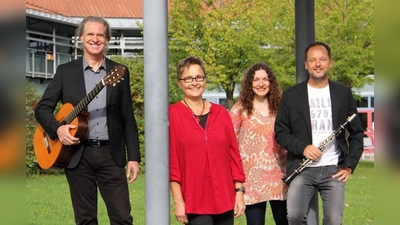 Peter Hackel, Maria Schirmer, Michaela Bauer und Markus Renhart entlocken ihren Instrumenten musikalische Delikatessen.	 (Foto: Uwe Haupt)