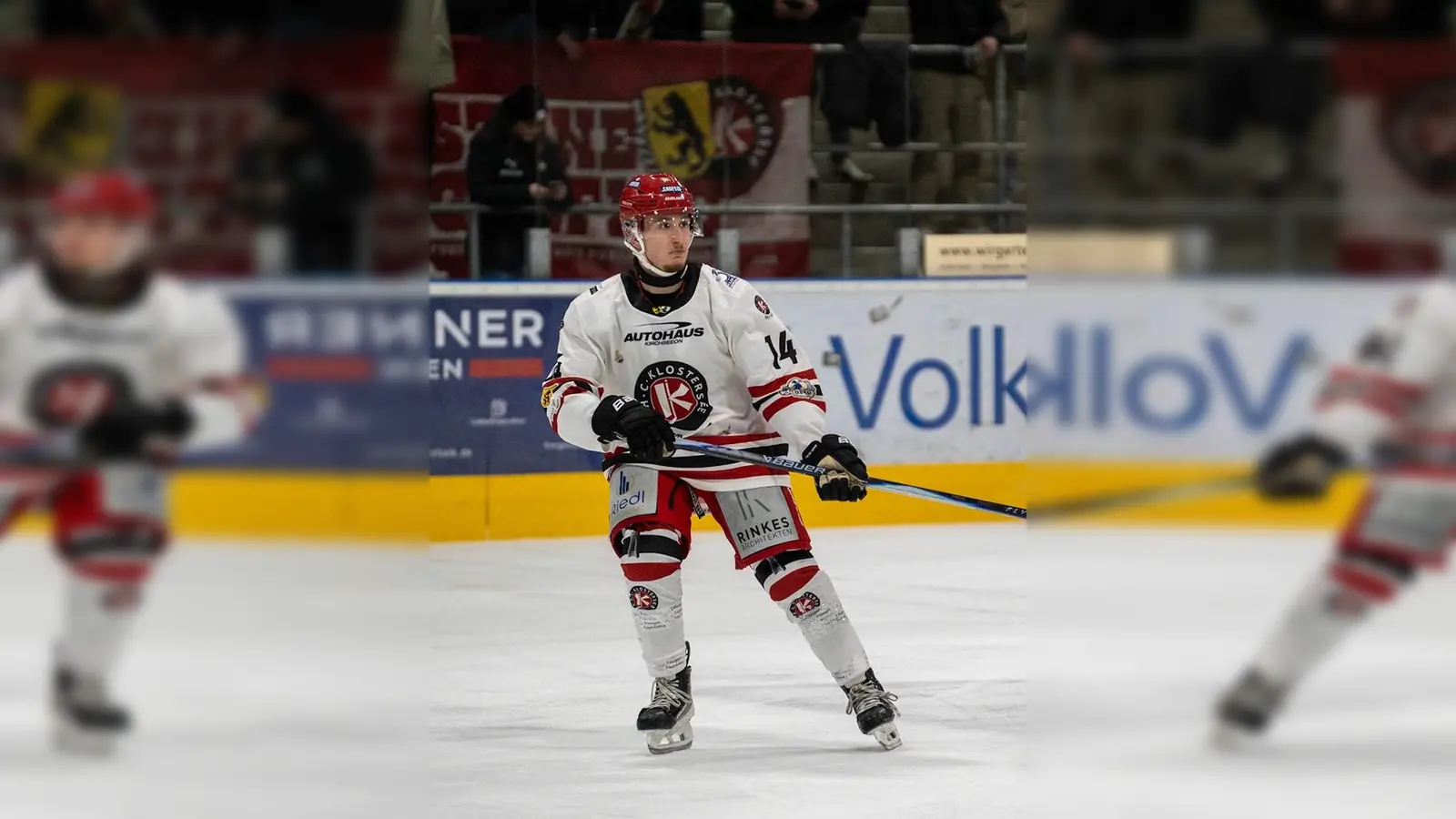 Wichtiger Spieler im Grafinger Team: Stürmer Björn Salhi, der per Förderlizenz von den Erding Gladiators gekommen war. (Foto: smg)
