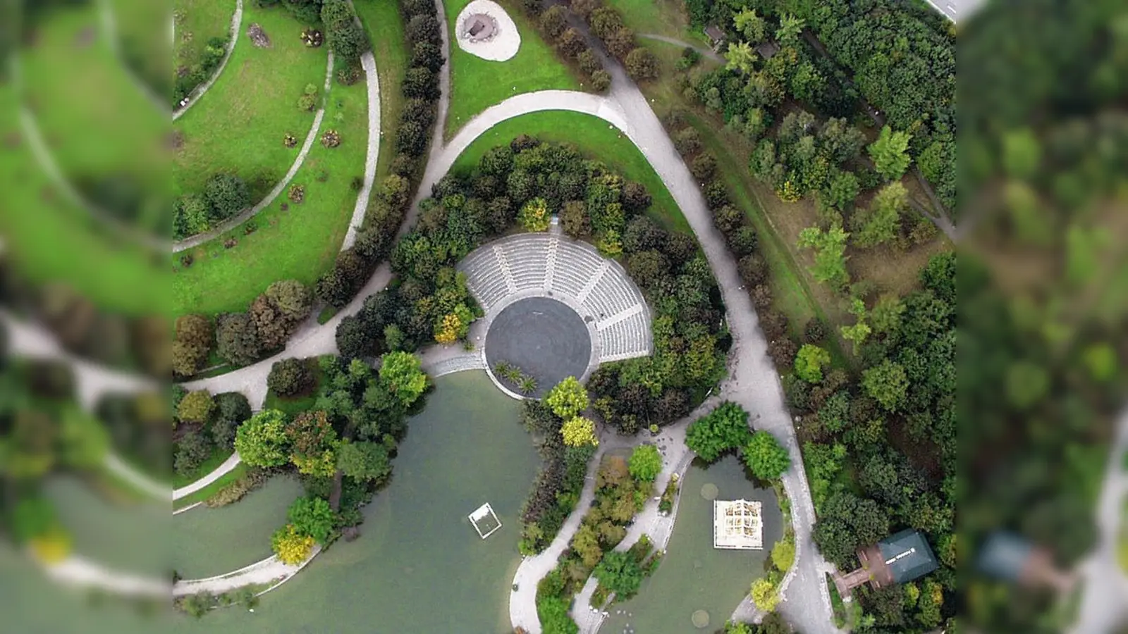 Im Westpark - hier mit Seebühne, Thai Sala und Nepalpagode - gibt's kein generelles Müllproblem, findet das städt. Baureferat. (Foto: job)