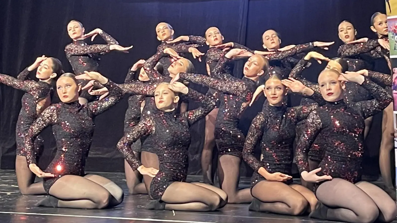 Die Funky Teenies des Tanzsportvereins Taufkirchen zeigten bei der Sportlerehrung was sie können. Belohnt wurde sie mit viel Beifall. (Foto: hw)
