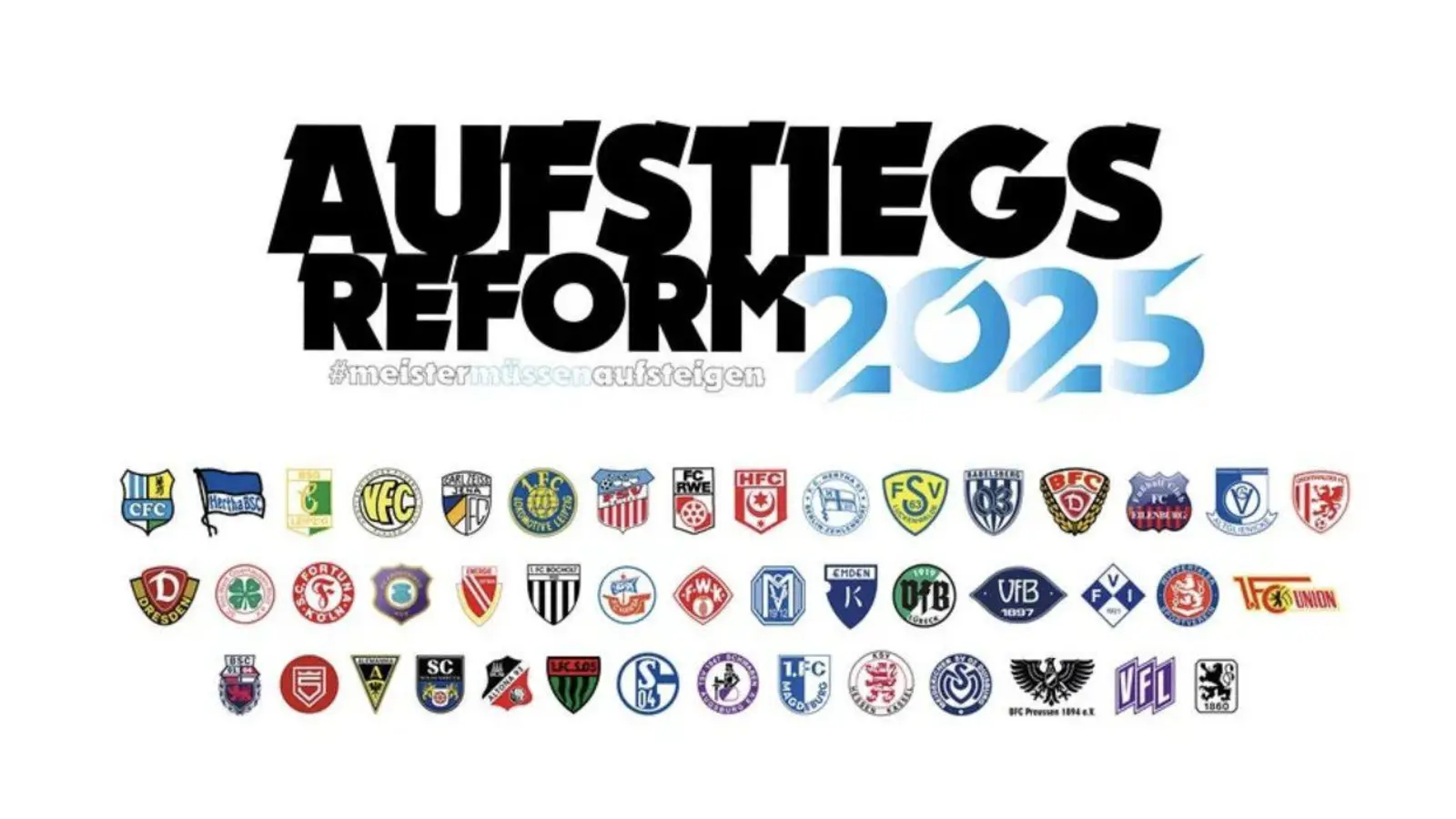 Wächst: Initiative „Regionalligareform 2025“.  (Grafik: Screenshot, Grafik Initiative)