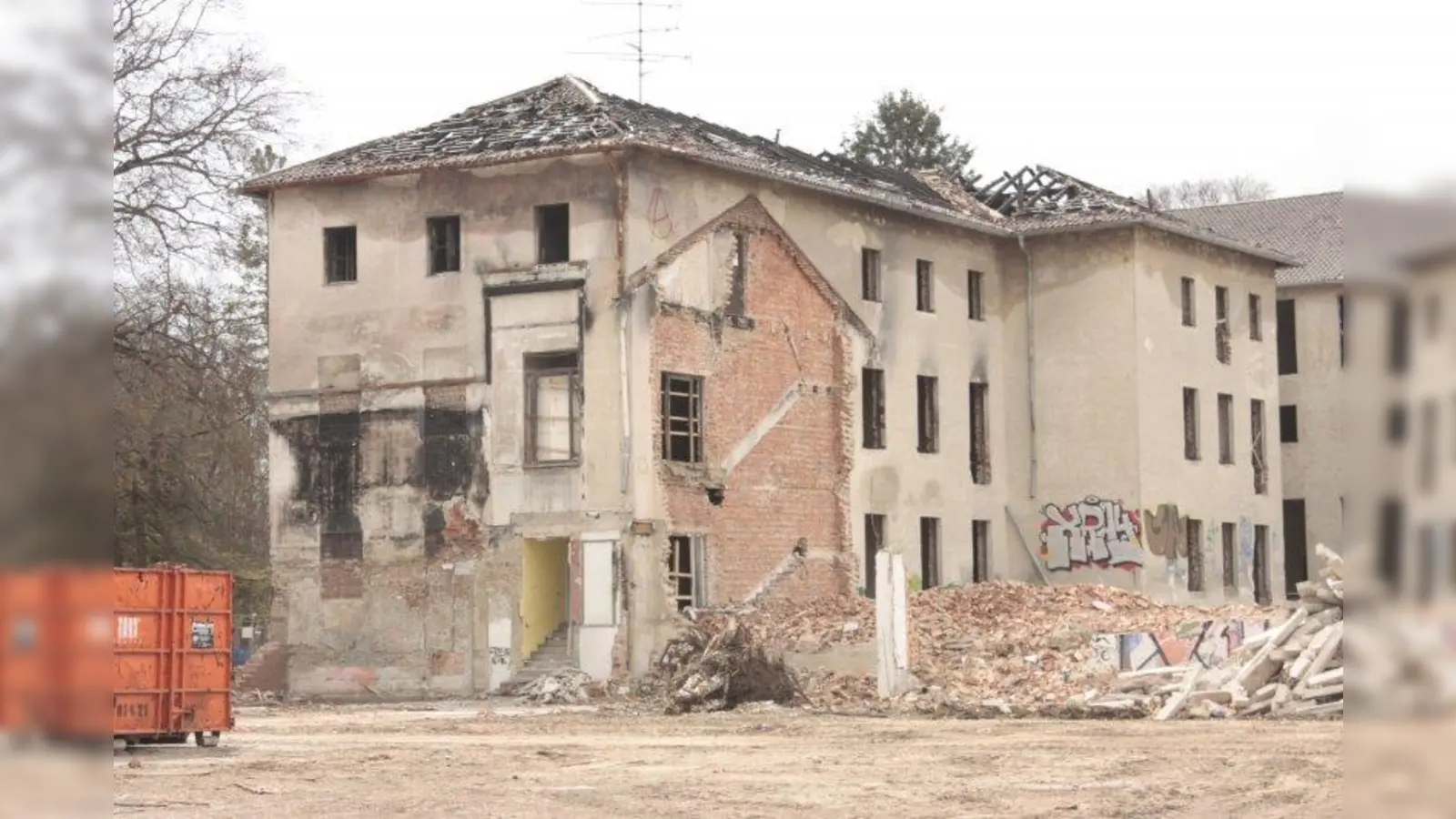 2021 wurde das Gebäude der Landesgehörlosenschule abgerissen. (Foto: kö)